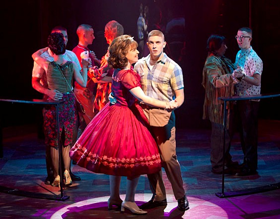 Dogfight Second Stage Theatre Cast List: Annaleigh Ashford Becca Ayers Nick Blaemire Steven Booth Dierdre Friel Adam Halpin F. Michael Haynie Derek Klena Lindsay Mendez James Moye Josh Segarra Production Credits: Directed by Joe Mantello Choreography by Christopher Gattelli Scenic and costume design by David Zinn Lighting design by Paul Gallo Other Credits: Lyrics by: Benj Pasek and Justin Paul Music by: Benj Pasek and Justin Paul Book by: Peter Duchan